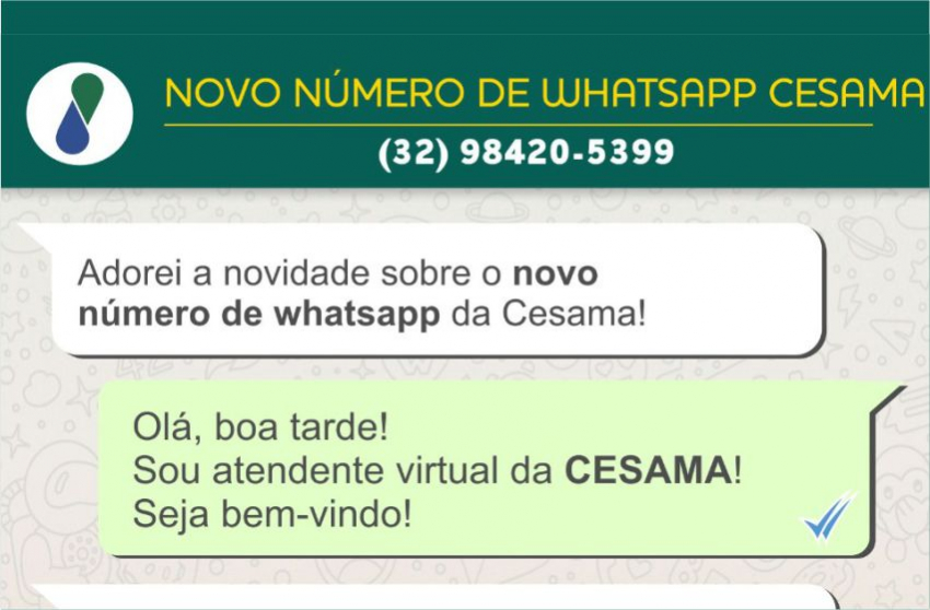 Cesama lança novo número de WhatsApp para atendimento à população