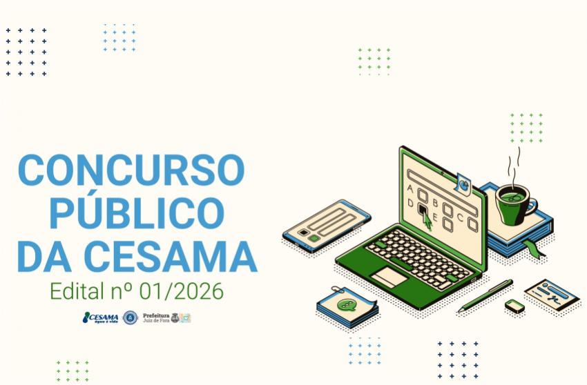 Cesama lança concurso com vagas para níveis fundamental, médio, técnico e superior
