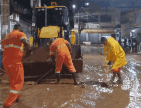 Chuva intensa provoca alagamentos e mobiliza forças da Prefeitura em Juiz de Fora
