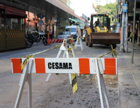 Cesama concentra realização de obras na rua Braz Bernardino aos domingos e feriados